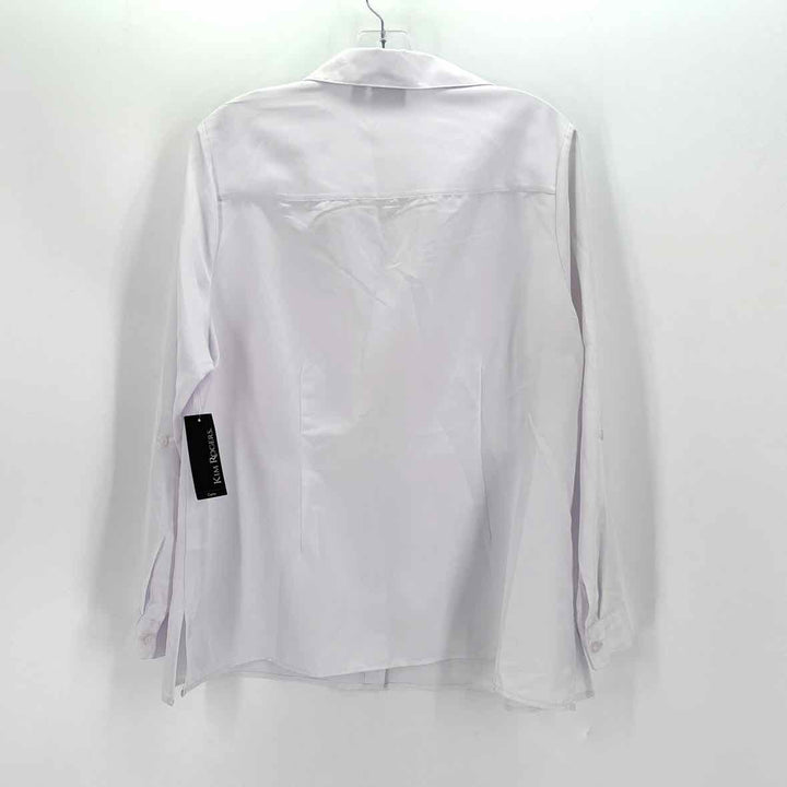 Size 1X KIM ROGERS White Shirt