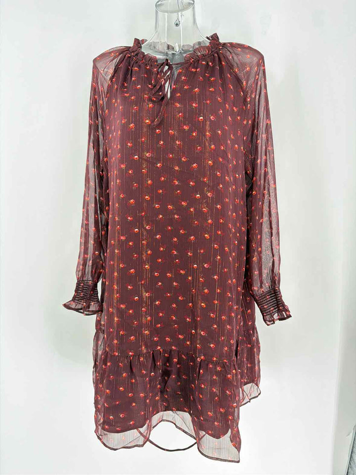 Size L Ann Taylor Burgundy Dress