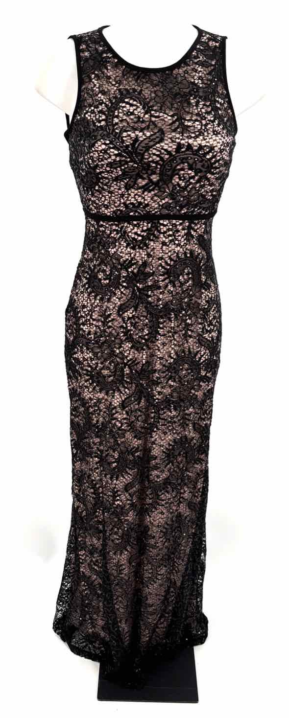 Size 4 Black Lace Sequined Dress