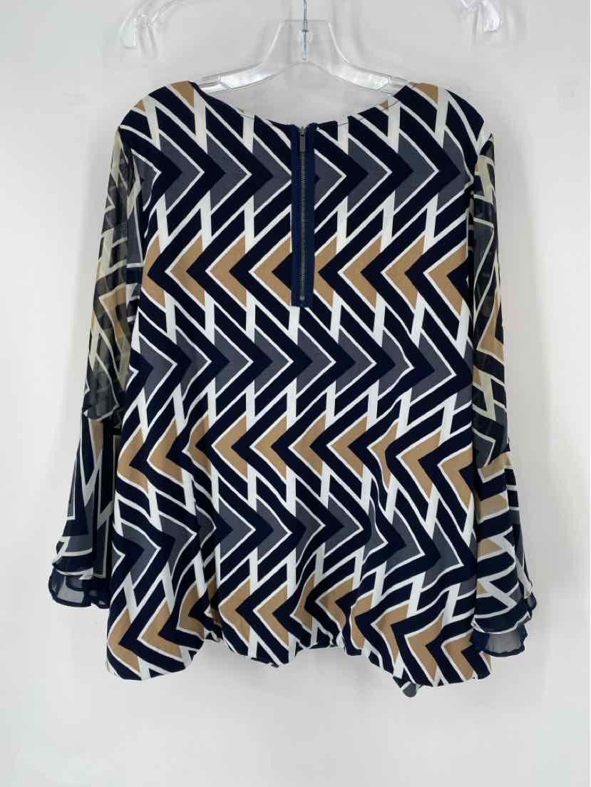 Size 2X ALFANI Multi-Color Shirt