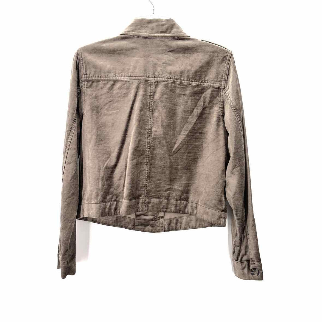 Size M CABI Gray Velour Blazer