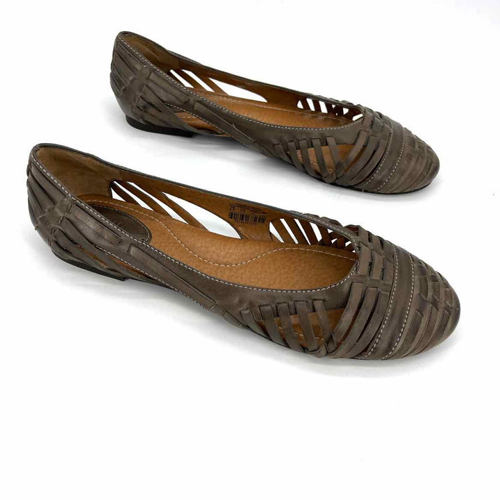 Shoe Size 9.5 Fossil Tan Leather Flats