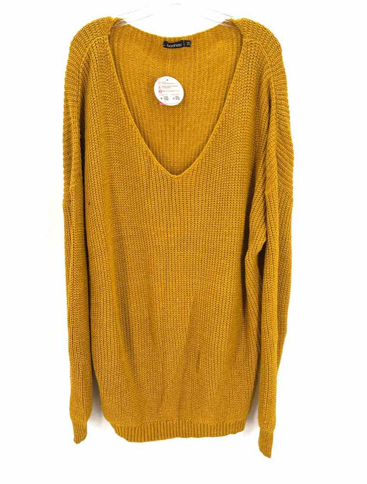 Size 22 BOOHOO Mustard Sweater
