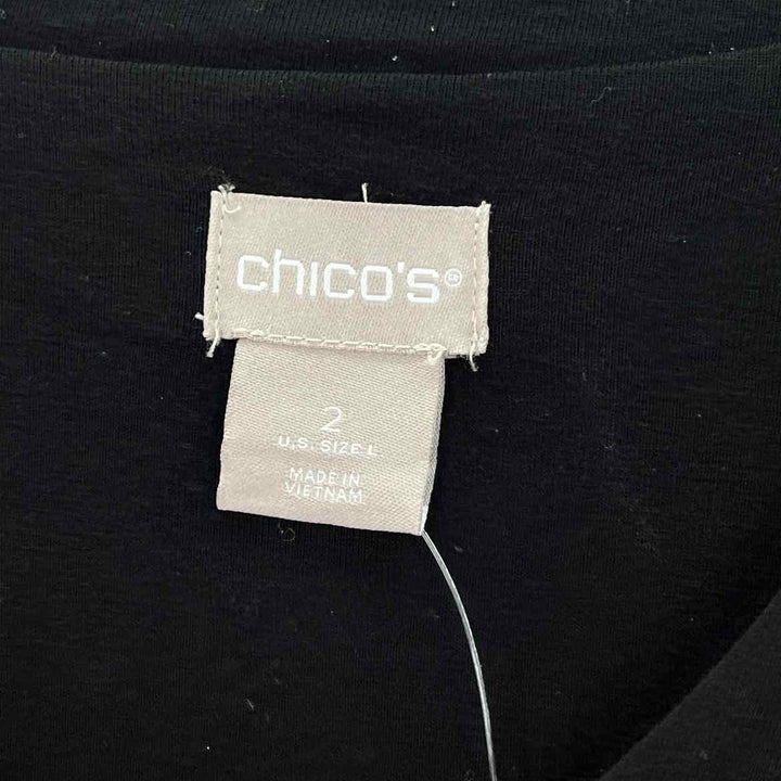 Size L Chico's Black Shirt