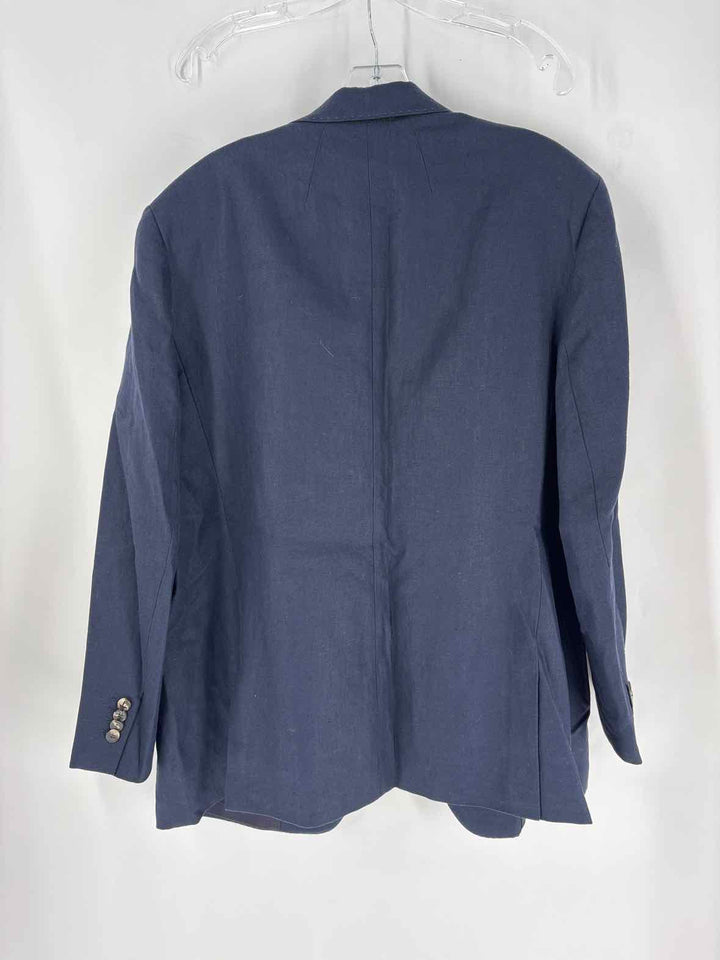 Size XXL LAFAYETTE Blue Linen Blazer