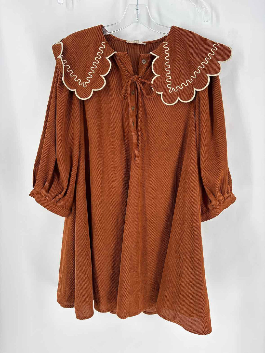 Size M ENTRO Brown Dress