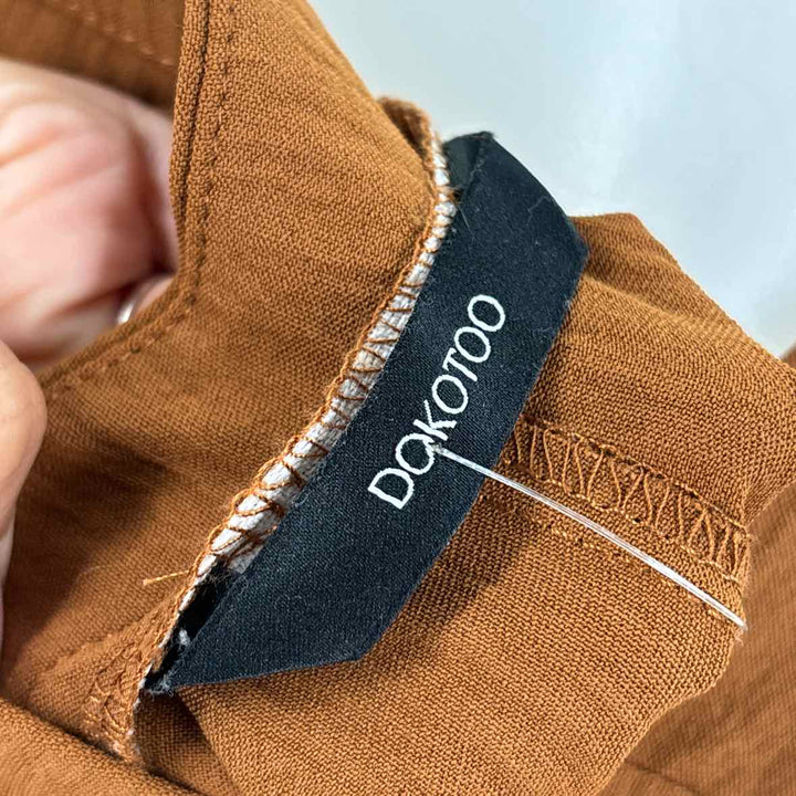 Size M Brown Polyester Pants