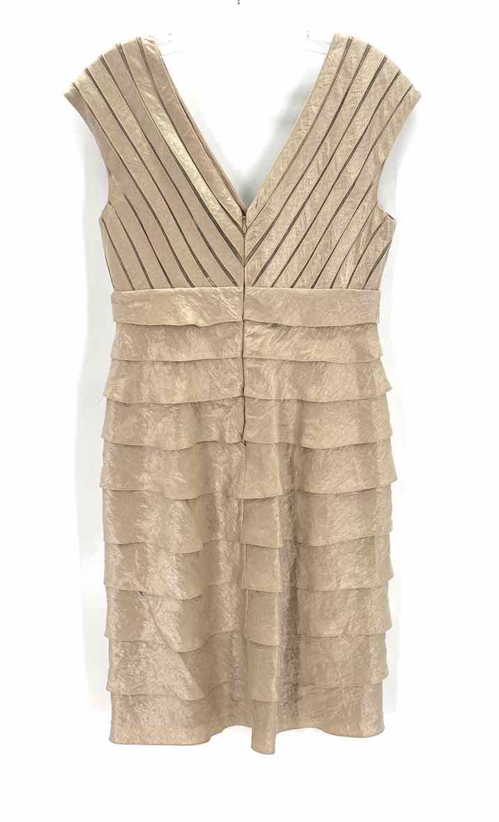 Size 10 Adrianna Papell Gold Dress