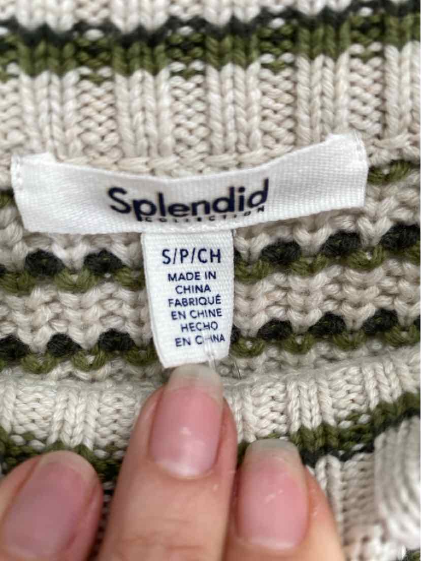 Size S Splendid Olive Knit Sweater