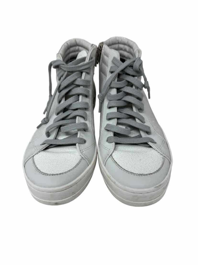Shoe Size 38 P448 Ivory Leather Sneakers