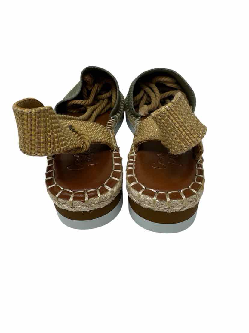 Shoe Size 7.5 CROWN VINTAGE Green Sandals