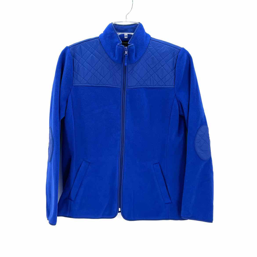 Size M Talbots Royal Blue Fleece Quilted Jacket