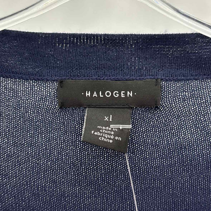Size XL HALOGEN Navy Cardigan