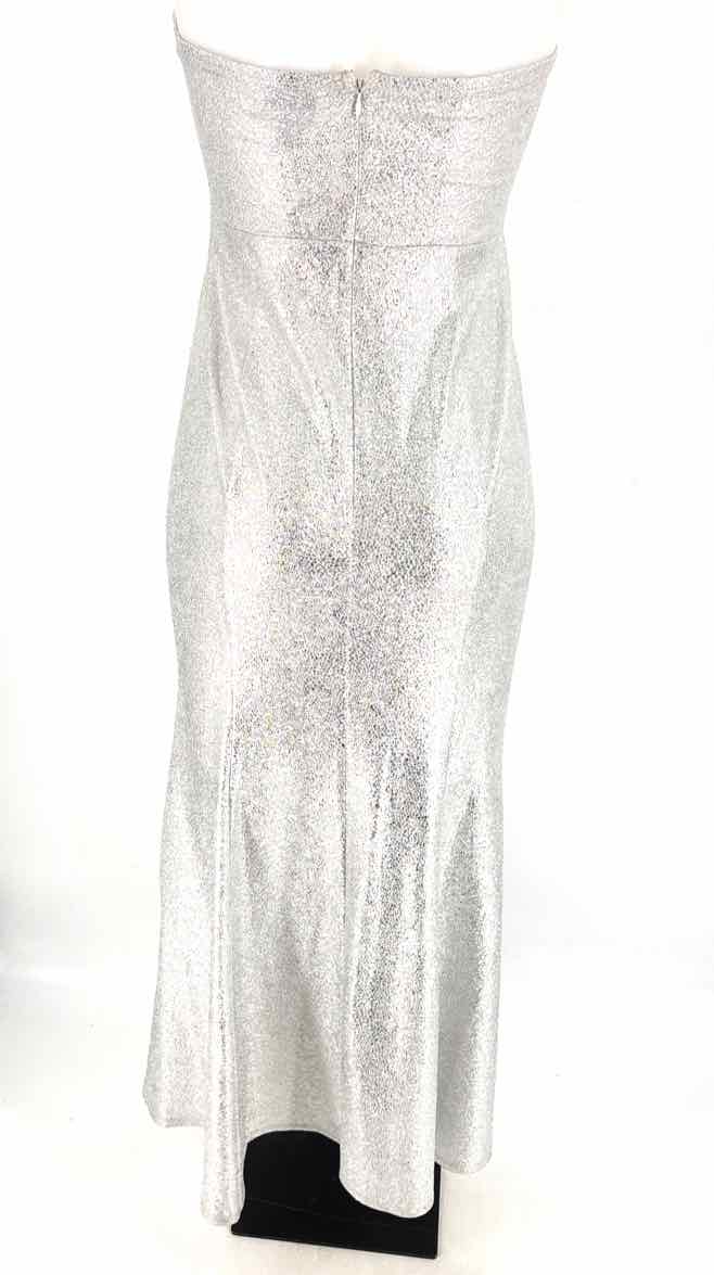Size L Silver Knit Dress