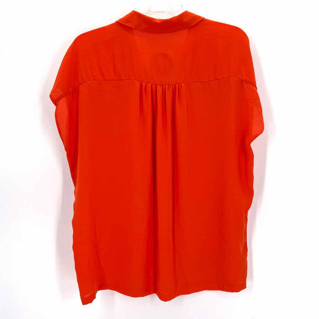 Size M LOFT Orange Shirt