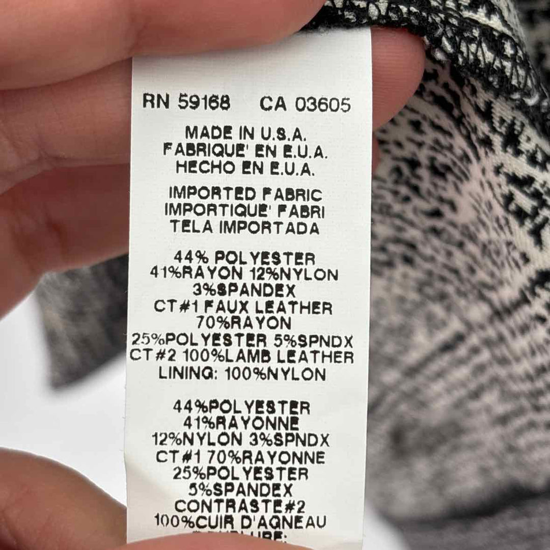 Size XL KAREN KANE Multi-Color Faux Leather Dress