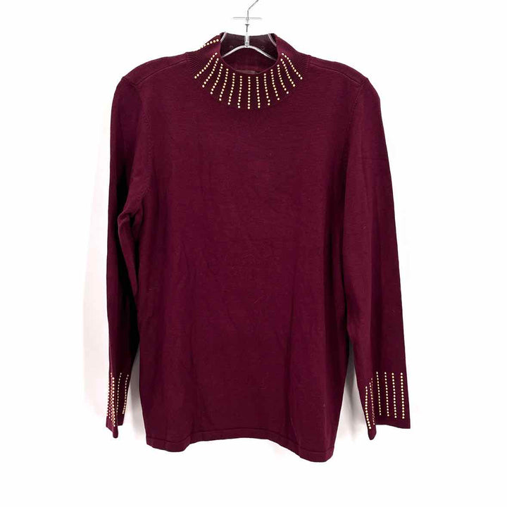Size M Chico's Burgundy Sweater
