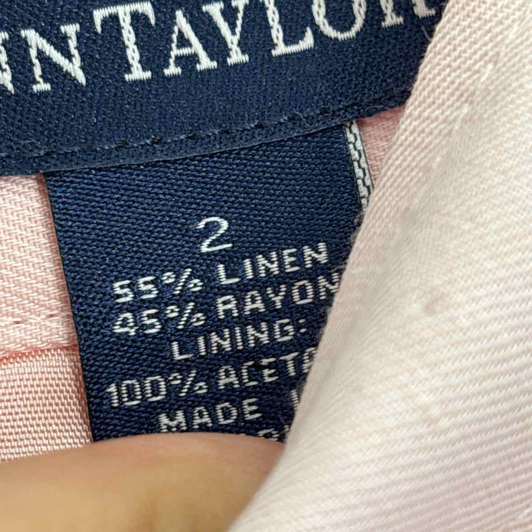 Size 2 Ann Taylor Pale Pink Shirt