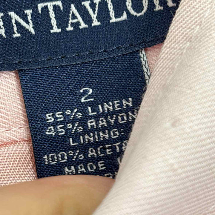 Size 2 Ann Taylor Pale Pink Shirt