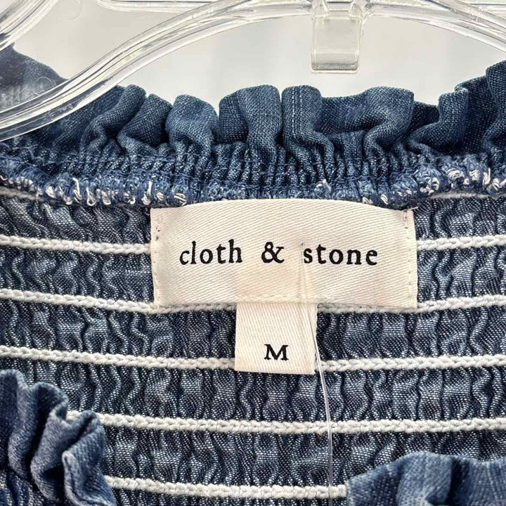 Size M CLOTH & STONE Blue Shirt