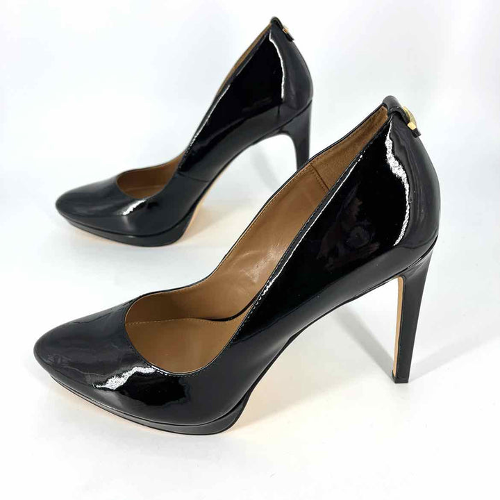 Shoe Size 10 Calvin Klein Black PATENT Pumps