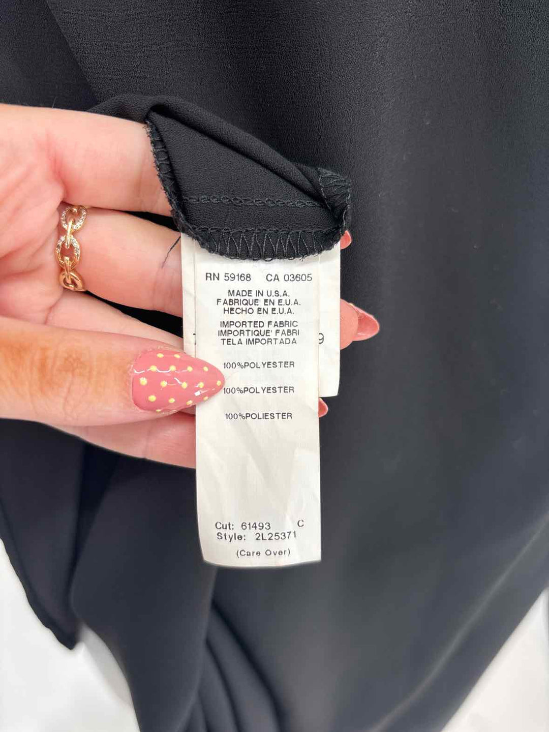 Size S KAREN KANE Black Dress