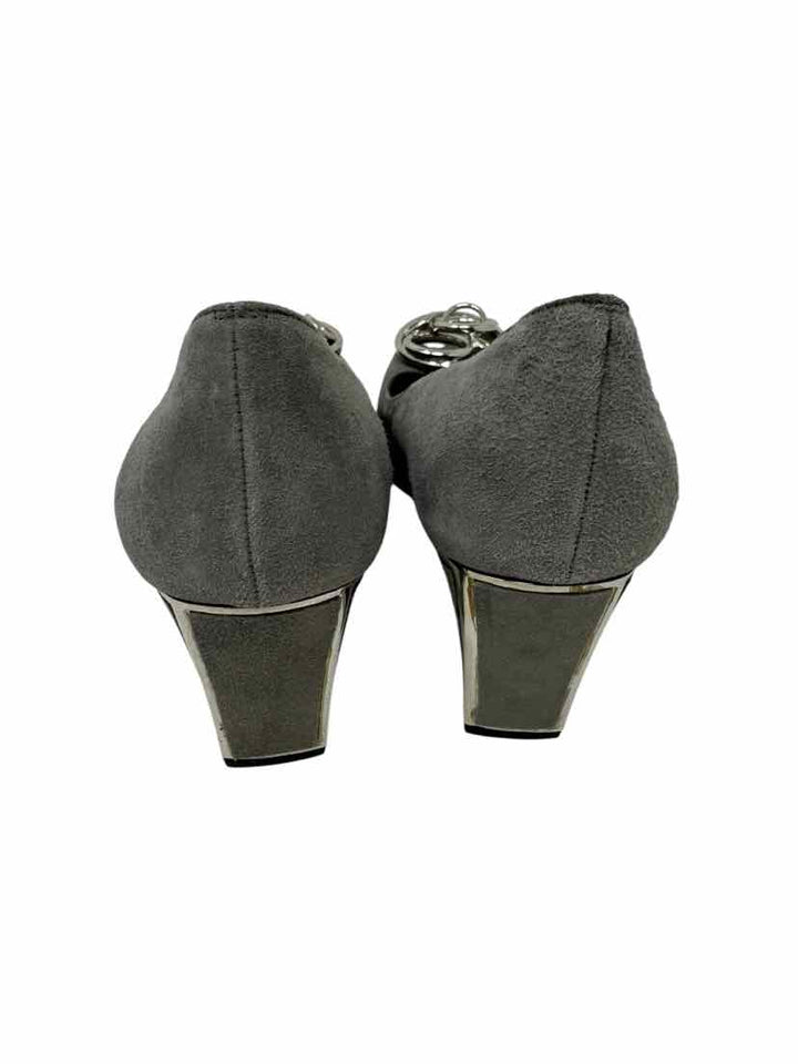 Shoe Size 6.5 Stuart Weitzman Gray Suede Pumps