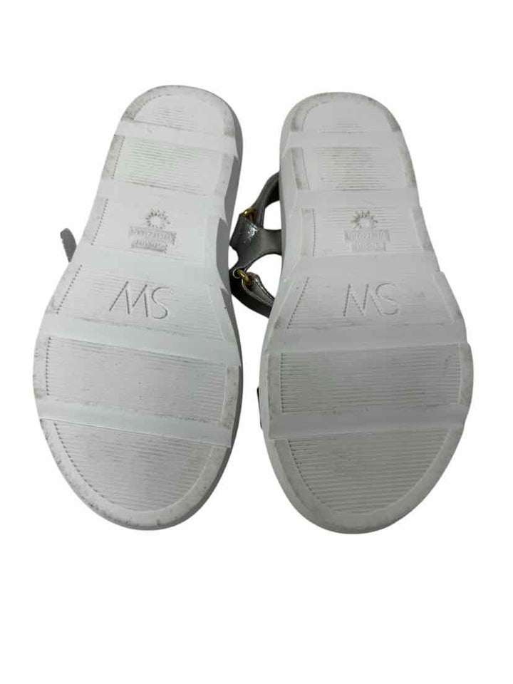 Shoe Size 6.5 Stuart Weitzman Silver Sandals