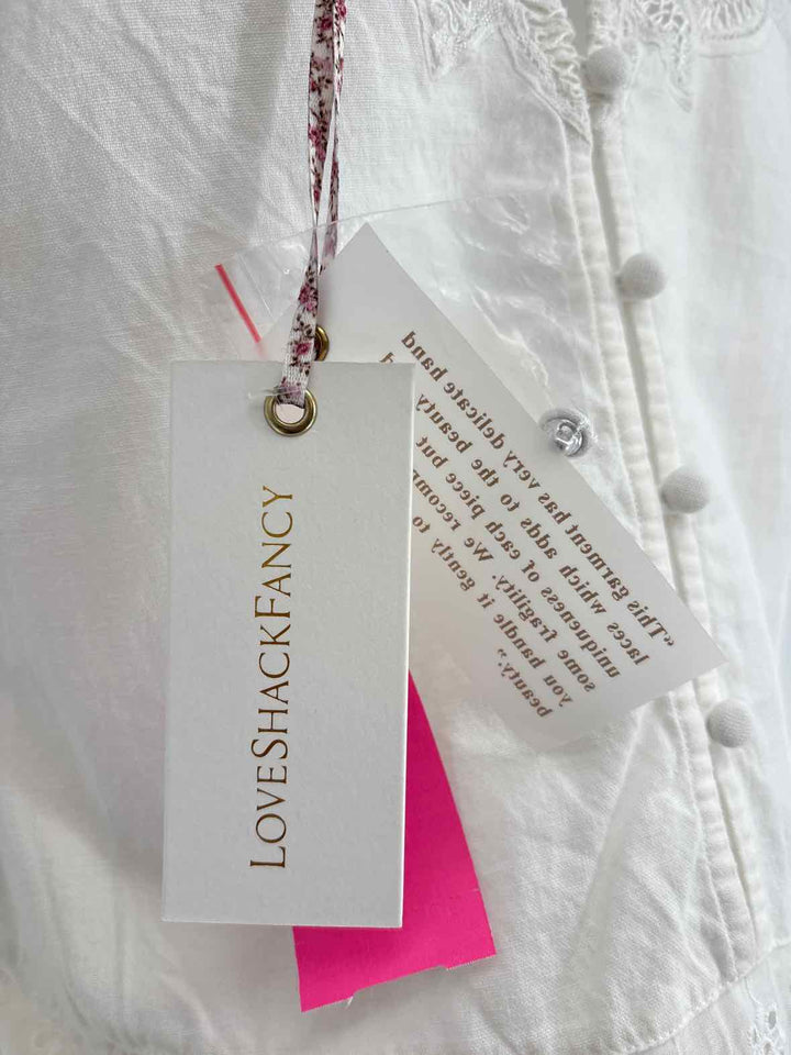 Size XS LOVE SHACK FANCY White Dress