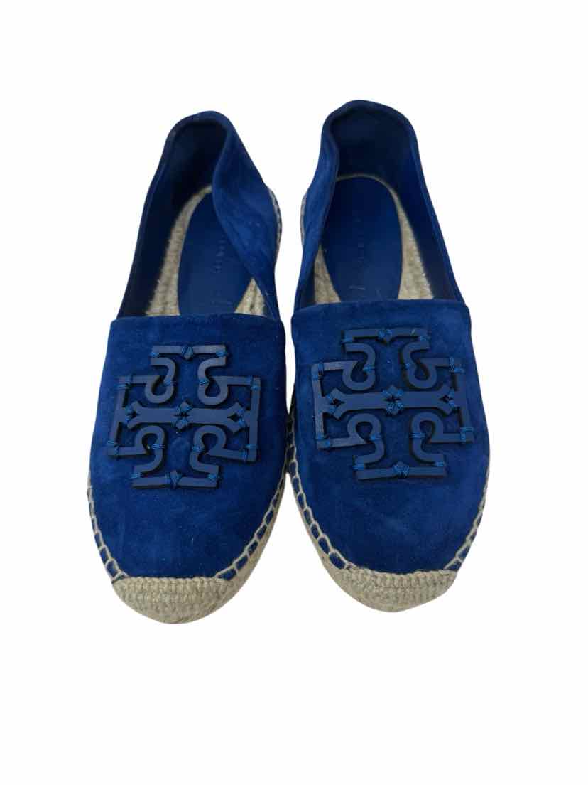 Shoe Size 6 Tory Burch Blue Suede Flats