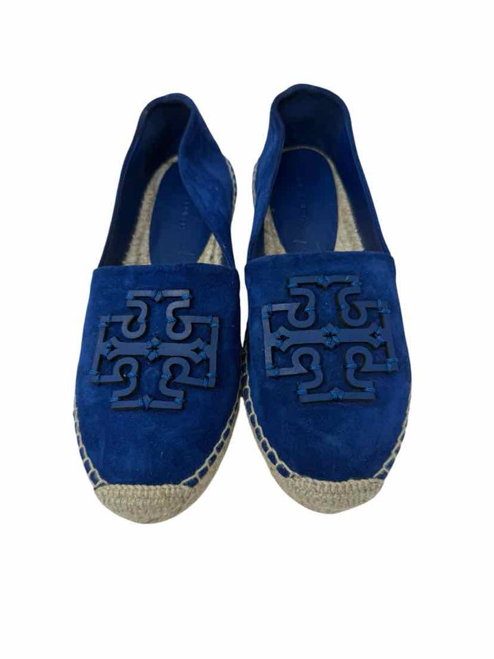Shoe Size 6 Tory Burch Blue Suede Flats