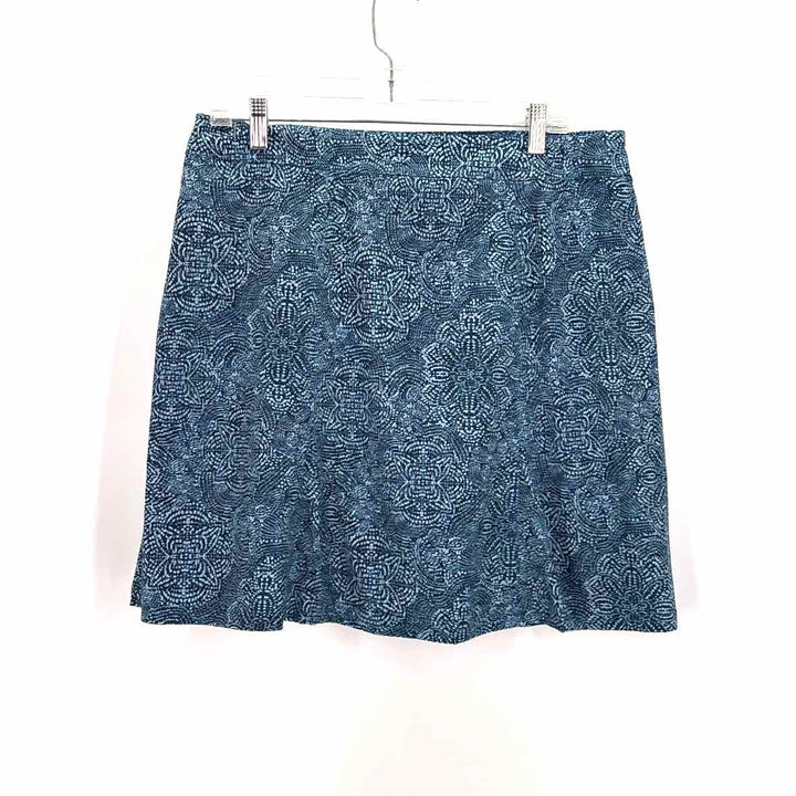 Size L Blue Print Skirt
