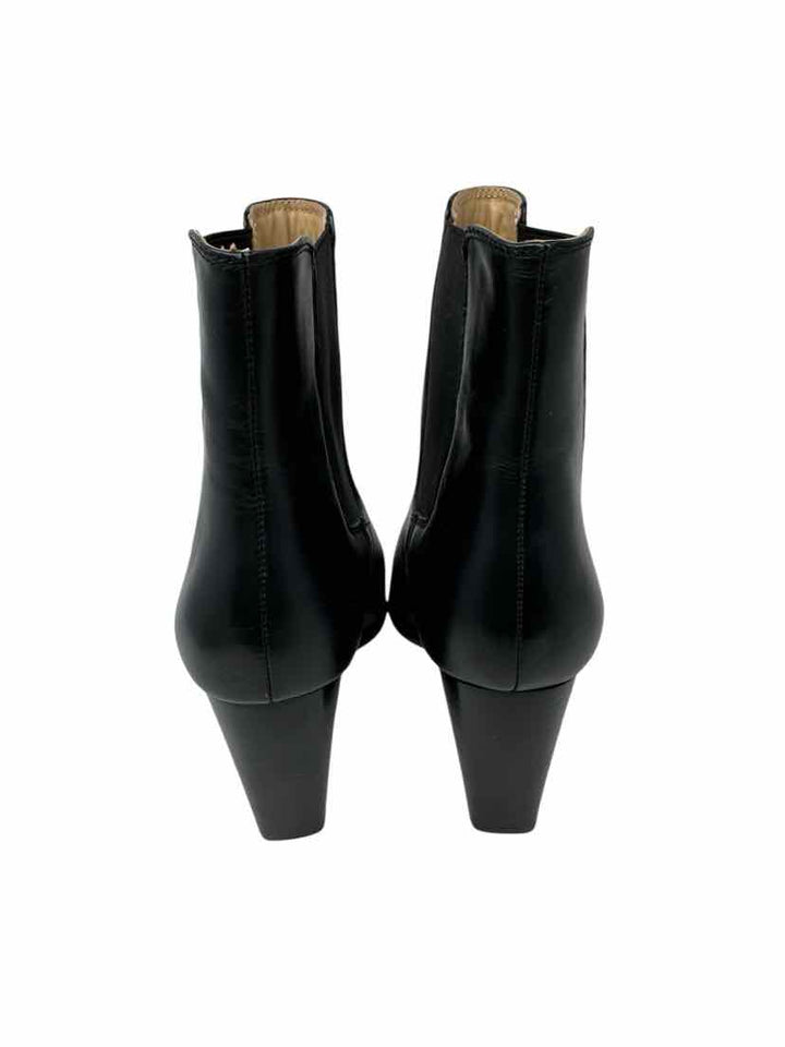 Shoe Size 10 SAKS FIFTH AVENUE Black Leather Boots