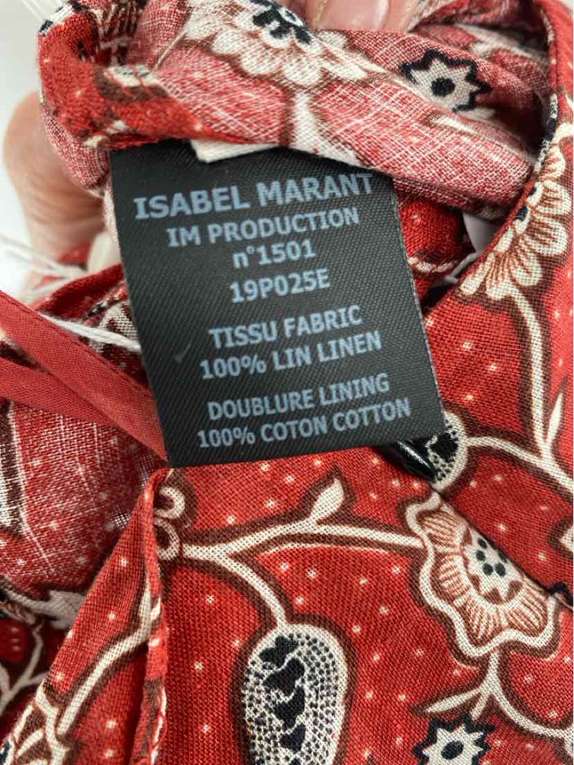 Size S Red Print Dress