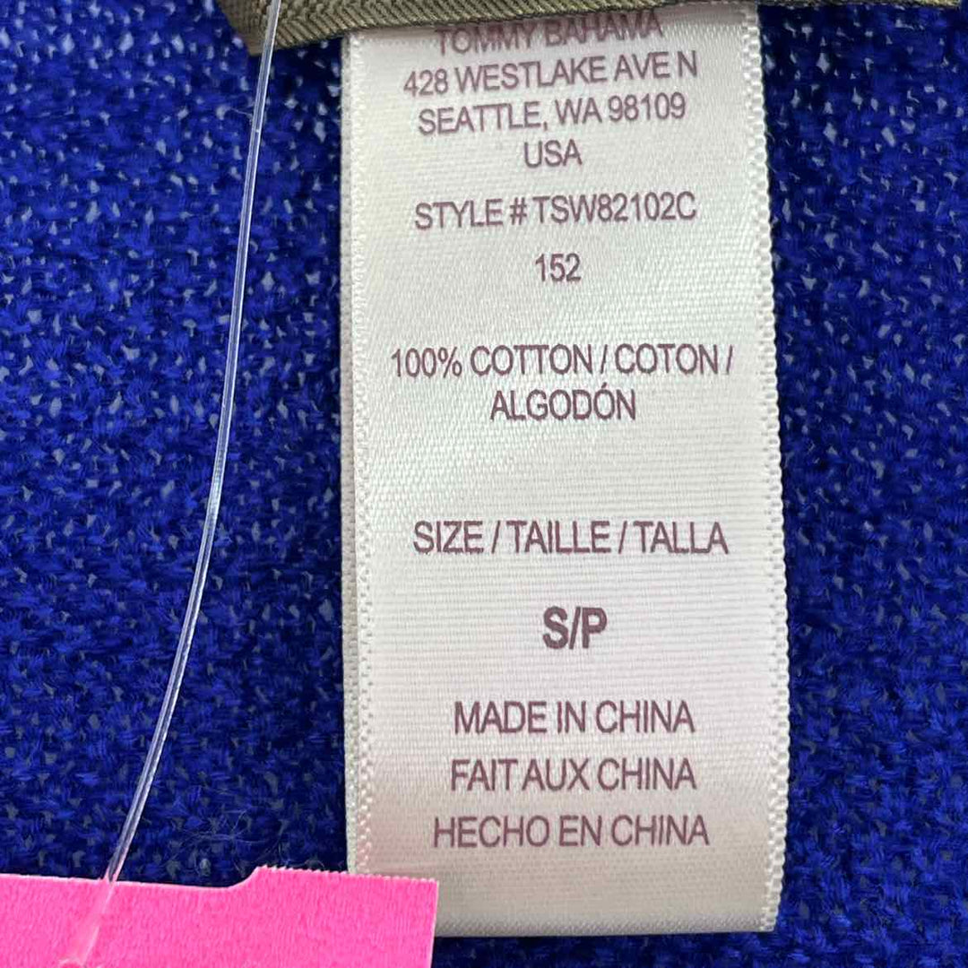 Size S TOMMY BAHAMA Royal Blue Knit Sweater