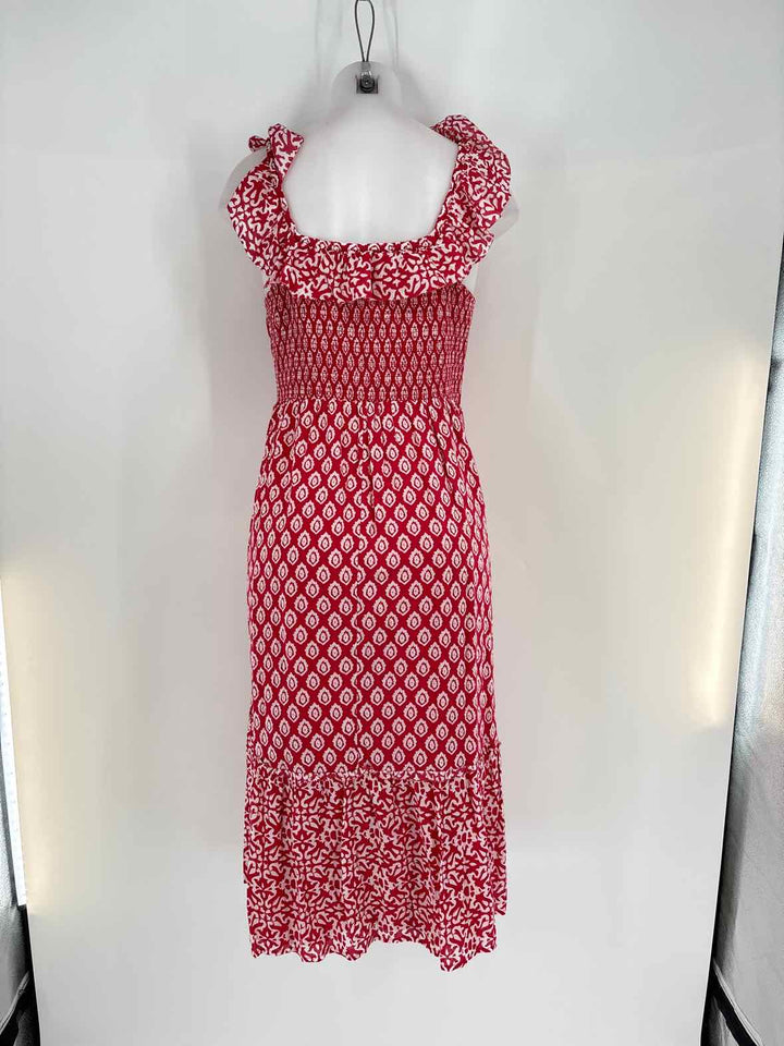 Size M Vineyard Vines Red Print Dress