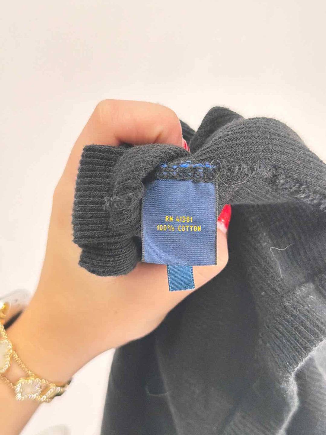 Size M POLO Black Knit Dress