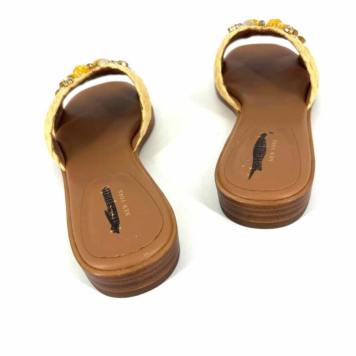 Shoe Size 8 Kate Spade Yellow Beaded Sandals