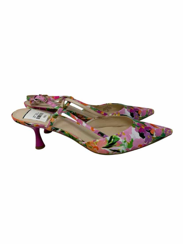 Shoe Size 10.5 Nine West PINK PRINT Pumps
