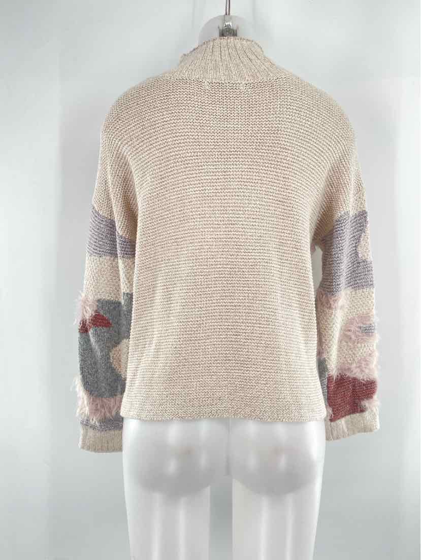 Size M NIC + ZOE Tan Knit Sweater