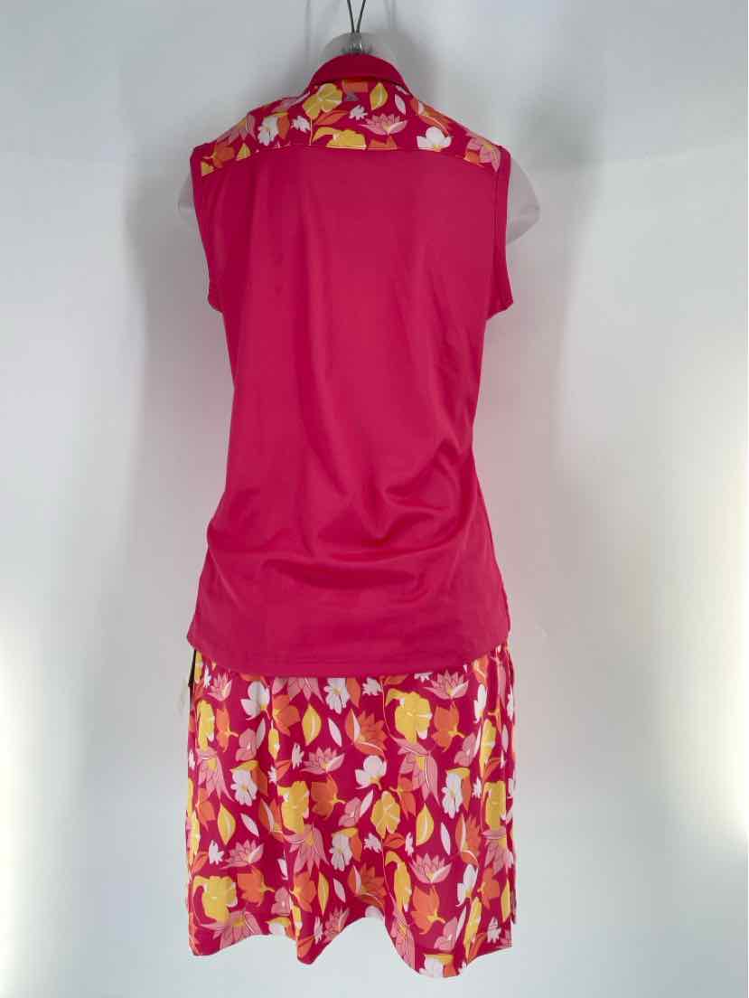 Size M PINK PRINT 2 PC Dress