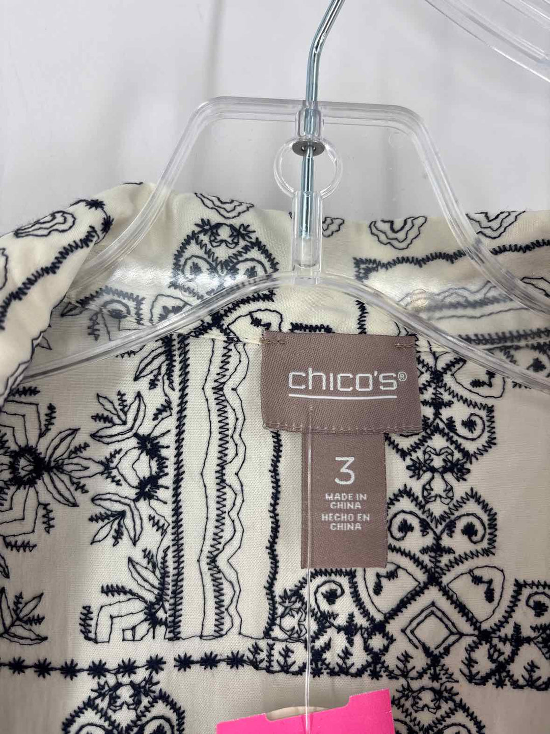 Size XL Chico's Cream Shirt