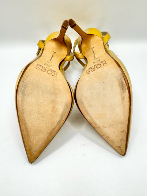 Shoe Size 8 Michael Kors Mustard PATENT Pumps