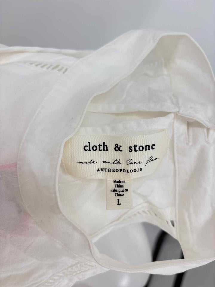 Size L CLOTH & STONE White Shirt