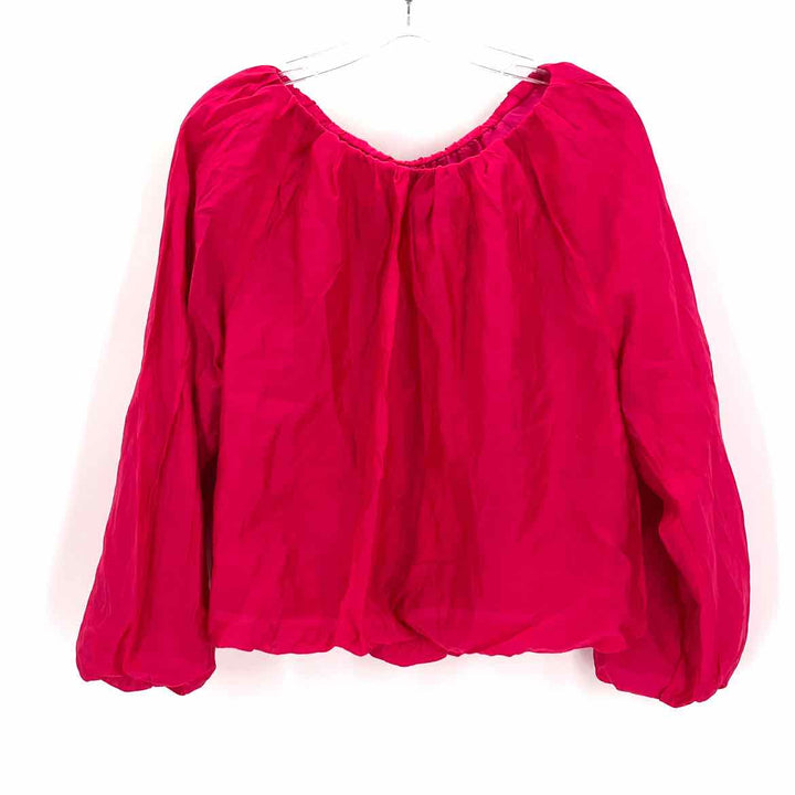 Size M Banana Republic Fuschia Satin Dress