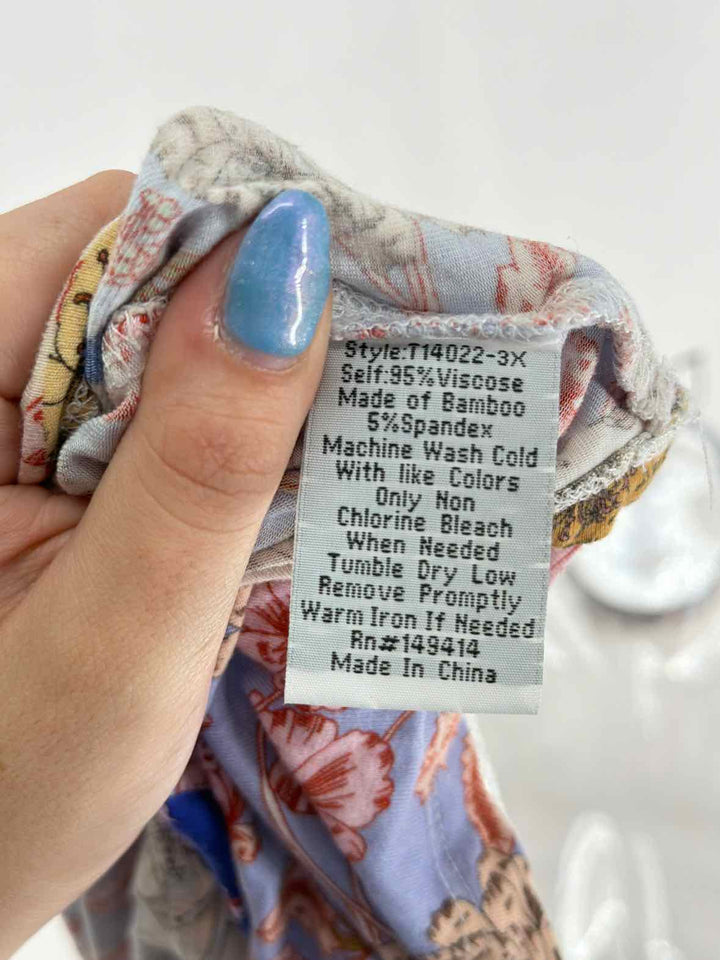 Size 2X Johnny Was Multi-Color Cotton Shirt