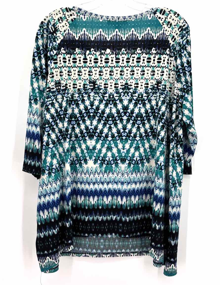 Size 1X KAREN KANE Multi-Color Shirt