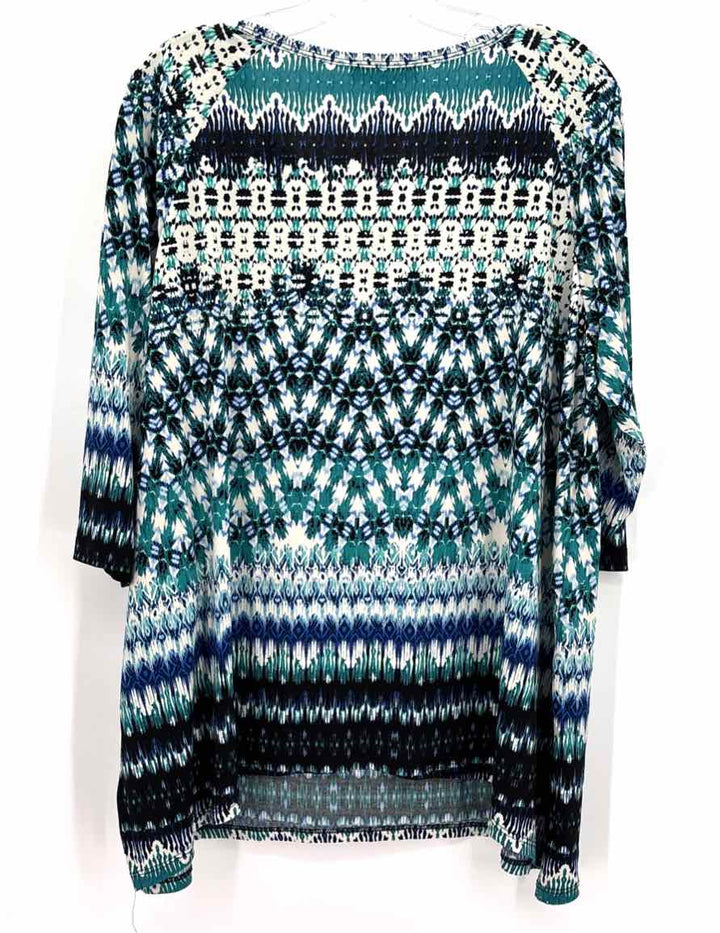 Size 1X KAREN KANE Multi-Color Shirt