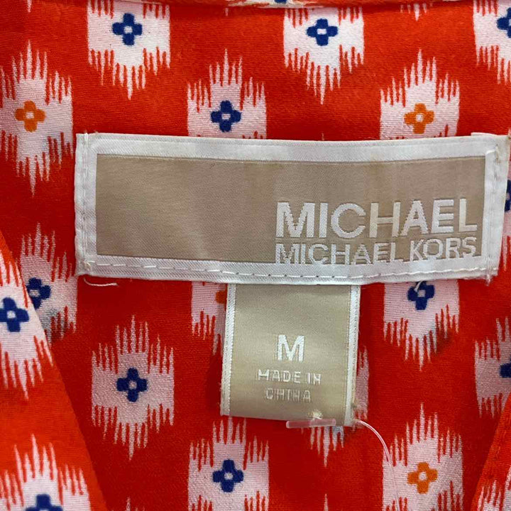Size M Michael Kors ORANGE PRINT Shirt