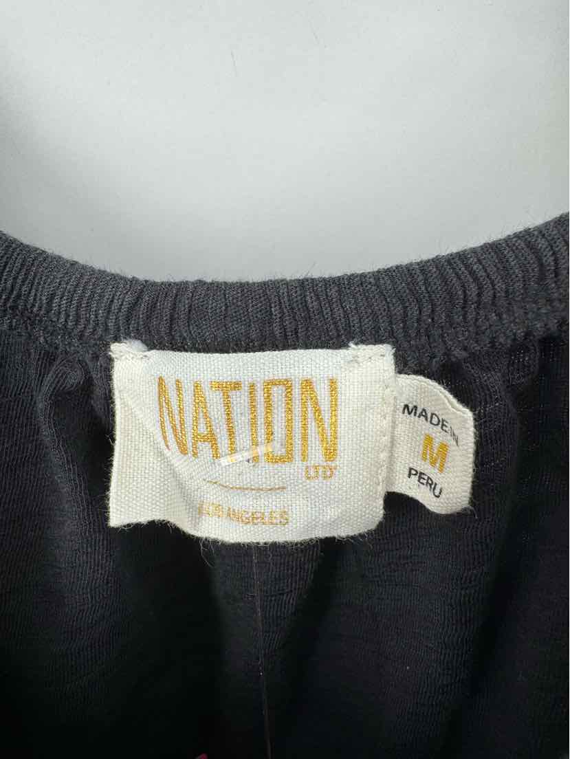 Size M NATION Black Shirt